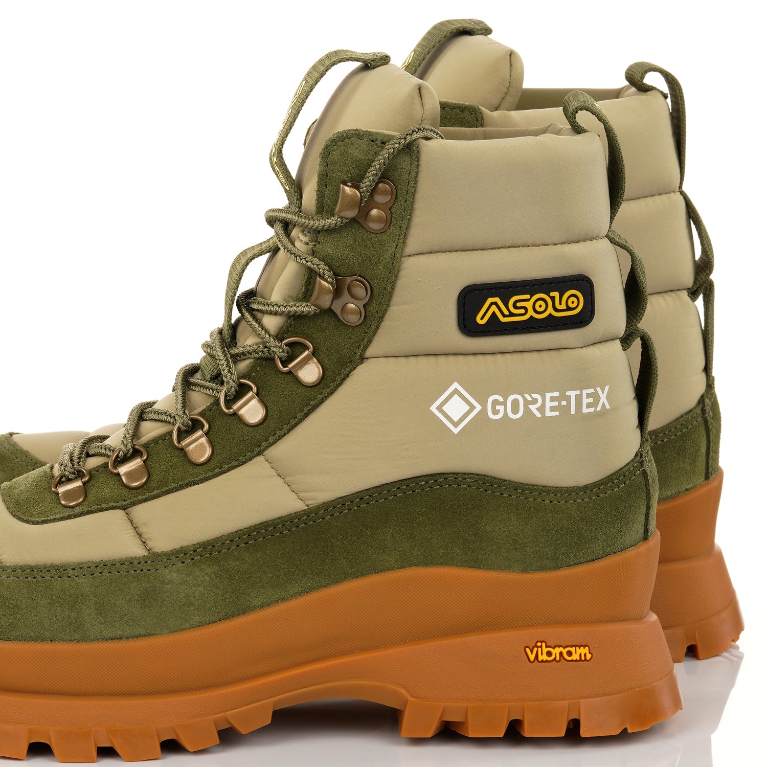 ASOLO PUFFER GTX, GREEN - SAND - Asolo Lifestyle